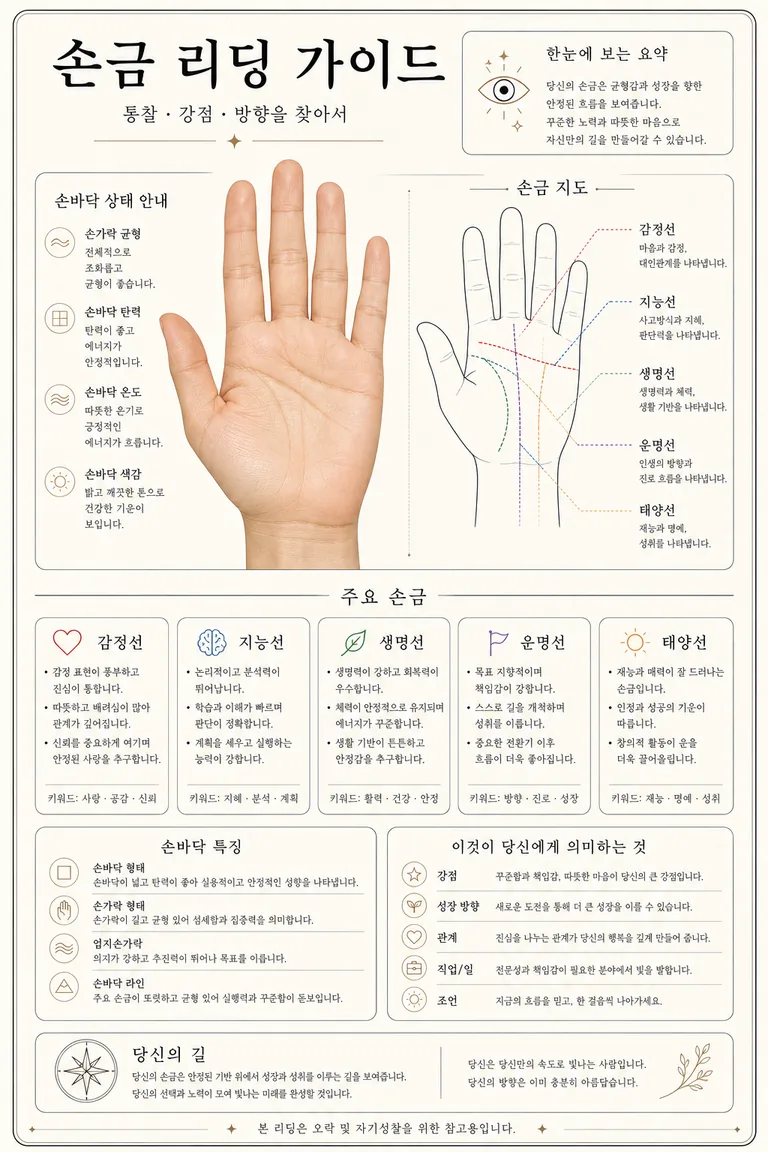 손금 리딩 detailed example 1